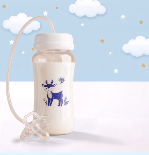 Nuuvoo Babyflasche mit Schnullersauger